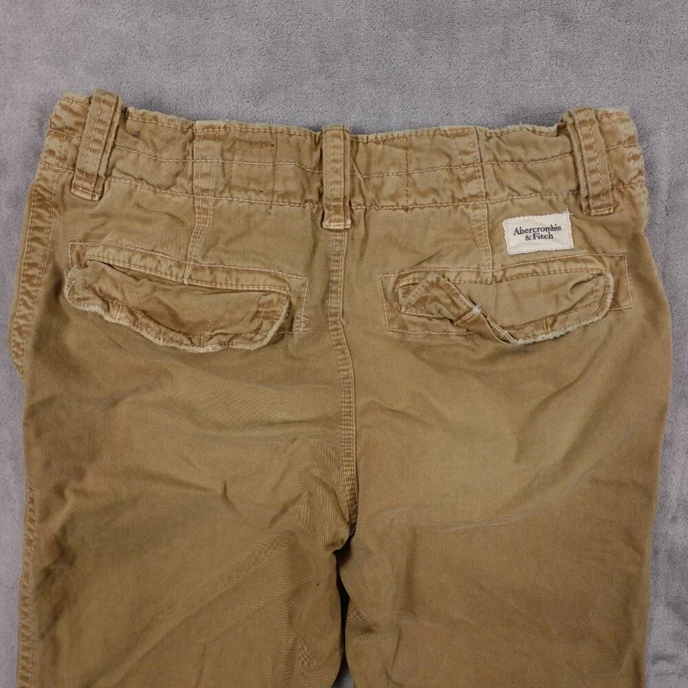 Vintage Abercrombie and Fitch chino pant men's 30x30 tan distressed Y2K - Picture 11 of 15